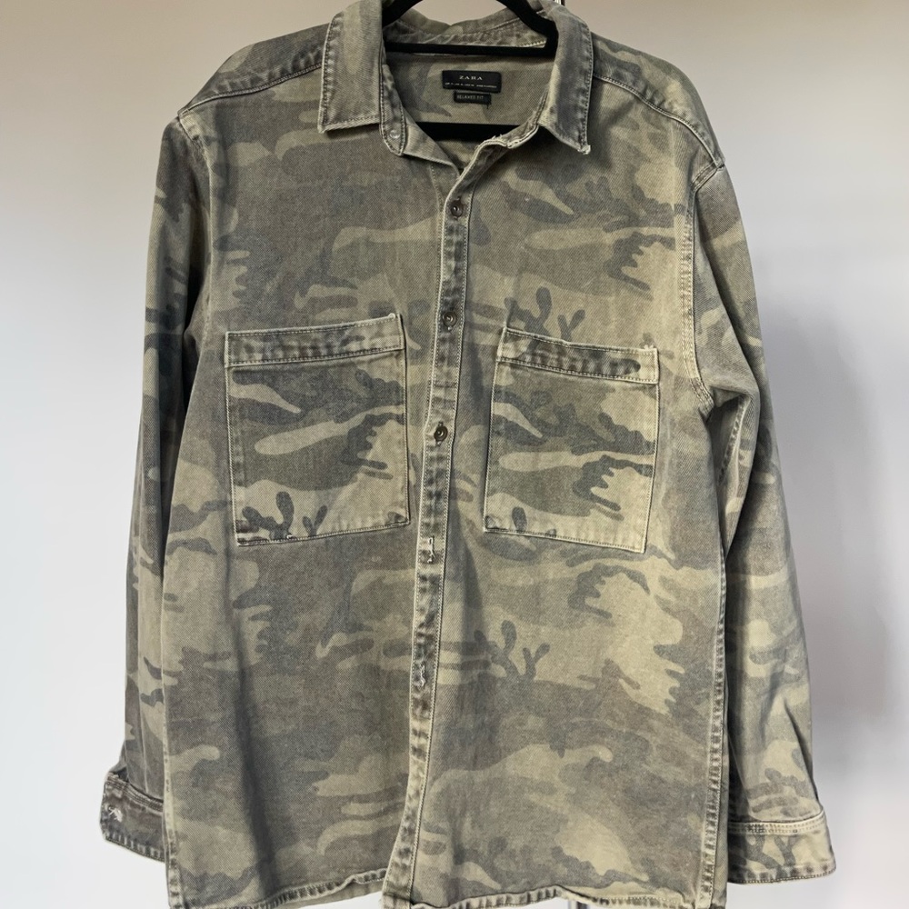 Mens Topman army button down XL